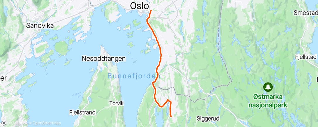 アクティビティ「Med Lassis i vinden」の地図