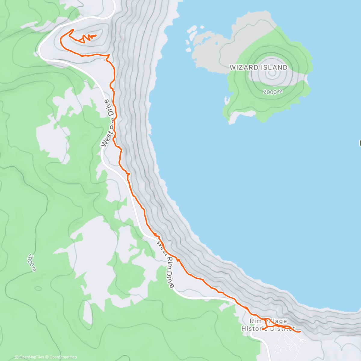 Map of the activity, Lunch Walk