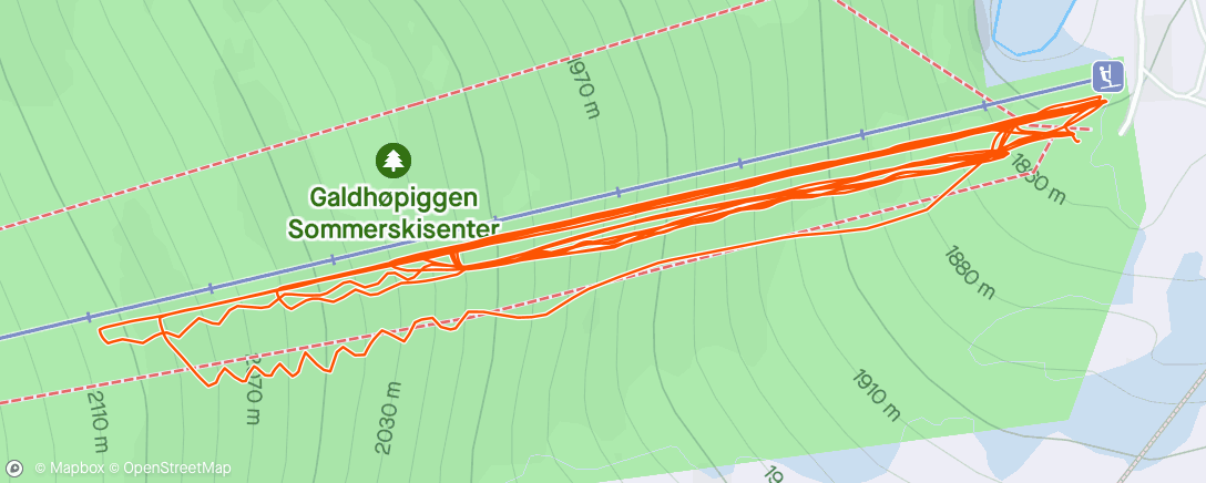 Map of the activity, Morning Alpine Ski