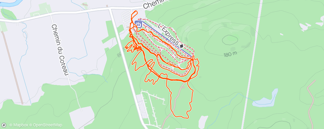 Map of the activity, MTB - Mt. Rigaud