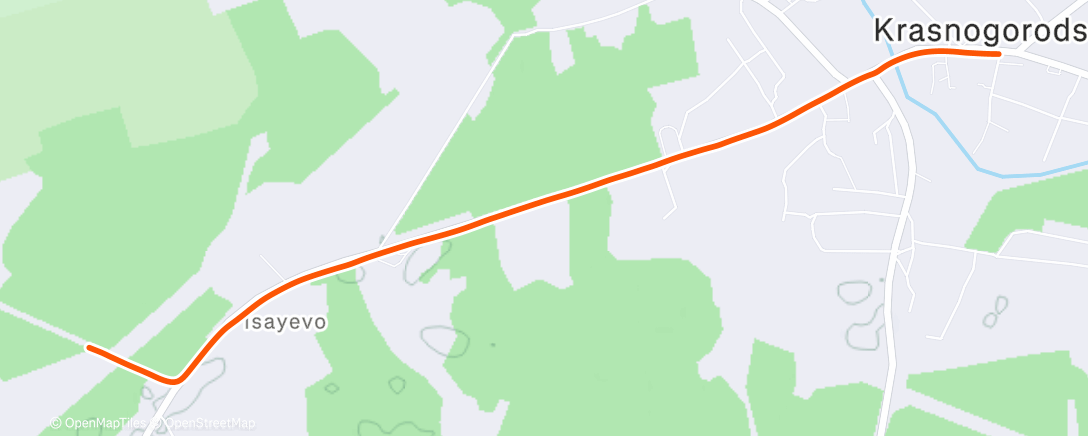 Map of the activity, Полуденный забег