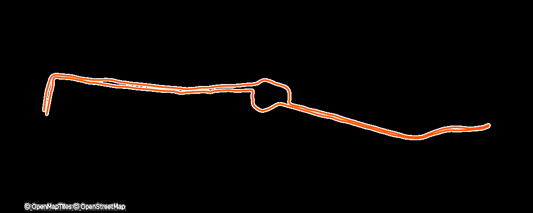 Map of the activity, Lunch Run