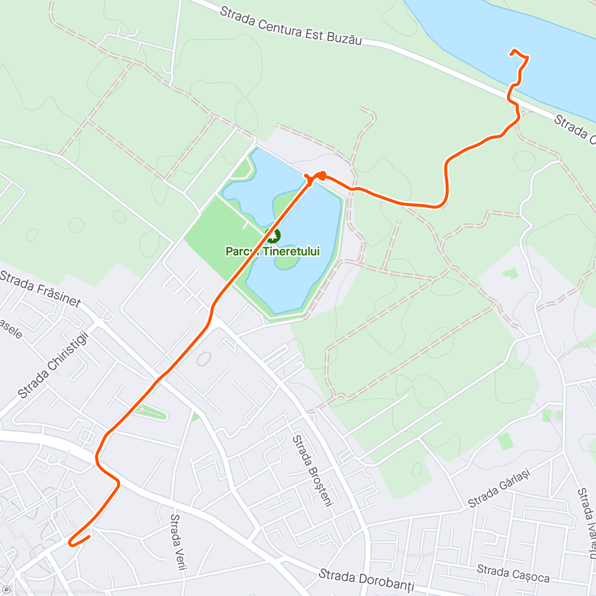 Map of the activity, Kick Scooter vs. Mici si Bere