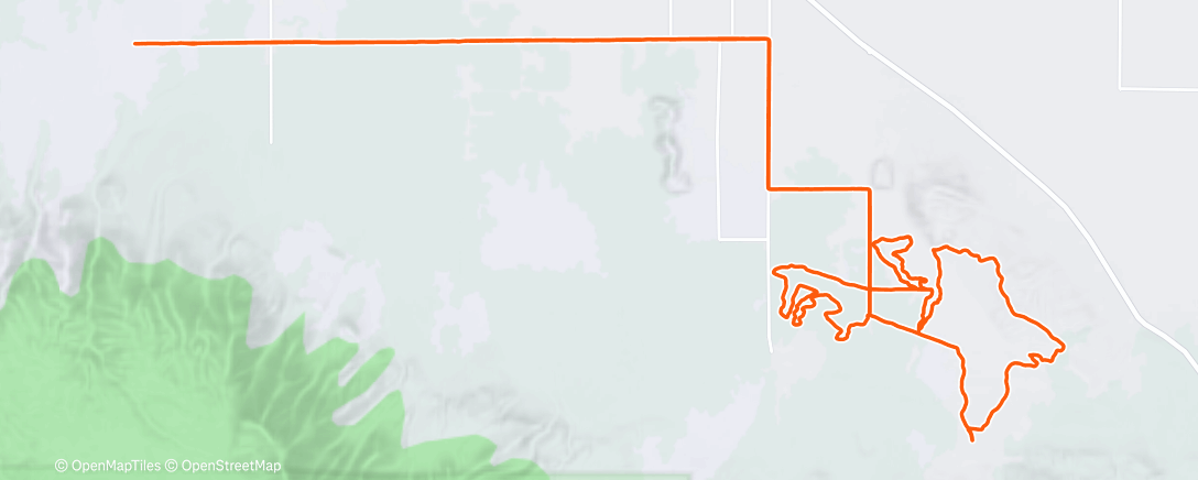 Map of the activity, Lunch Ride