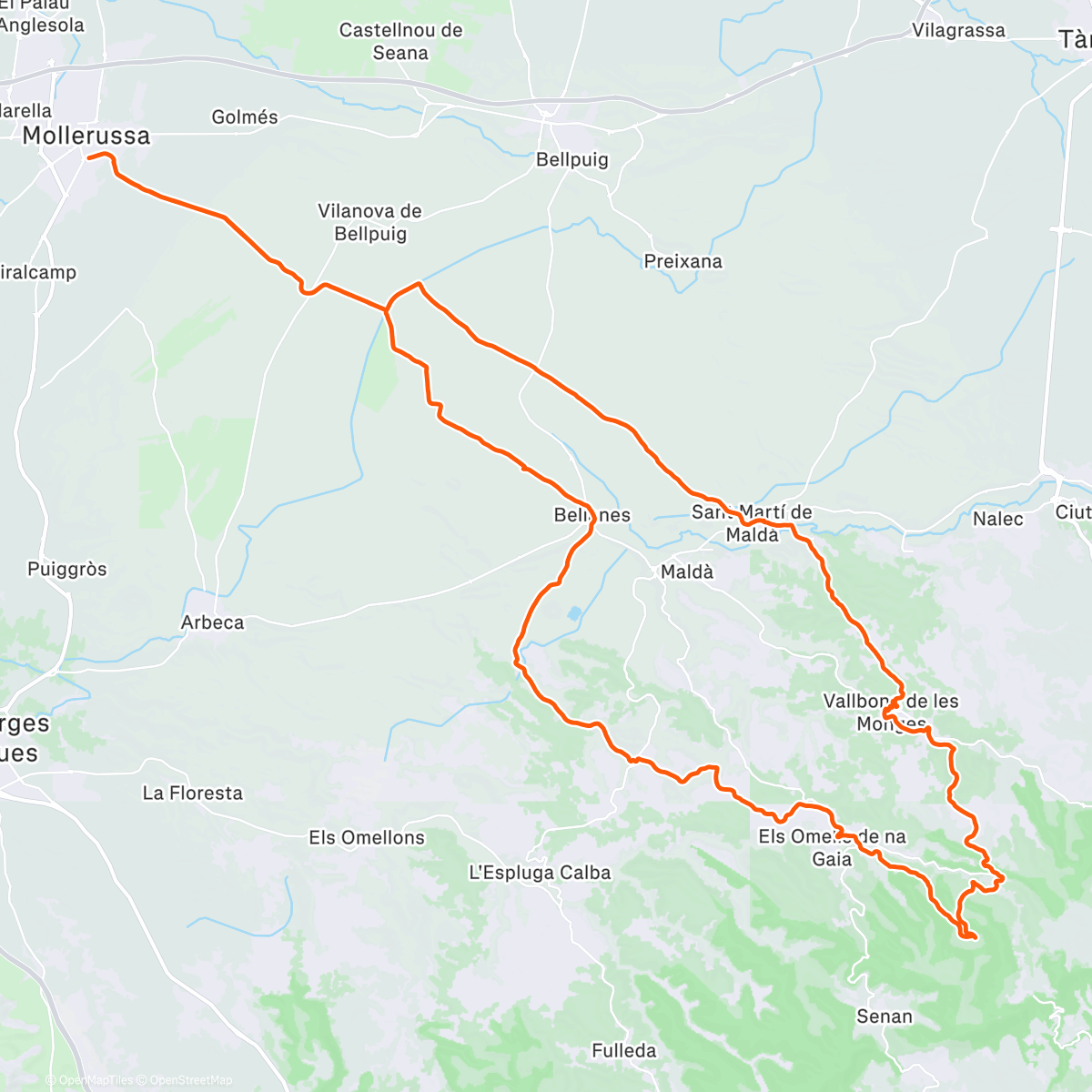 Map of the activity, Sorrida per cremar els torrons