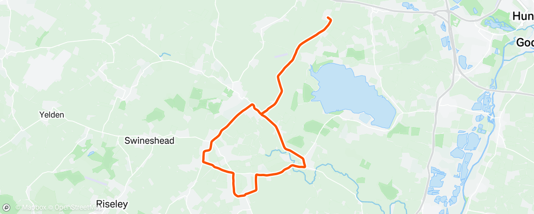 Map of the activity, Christmas Day Spin