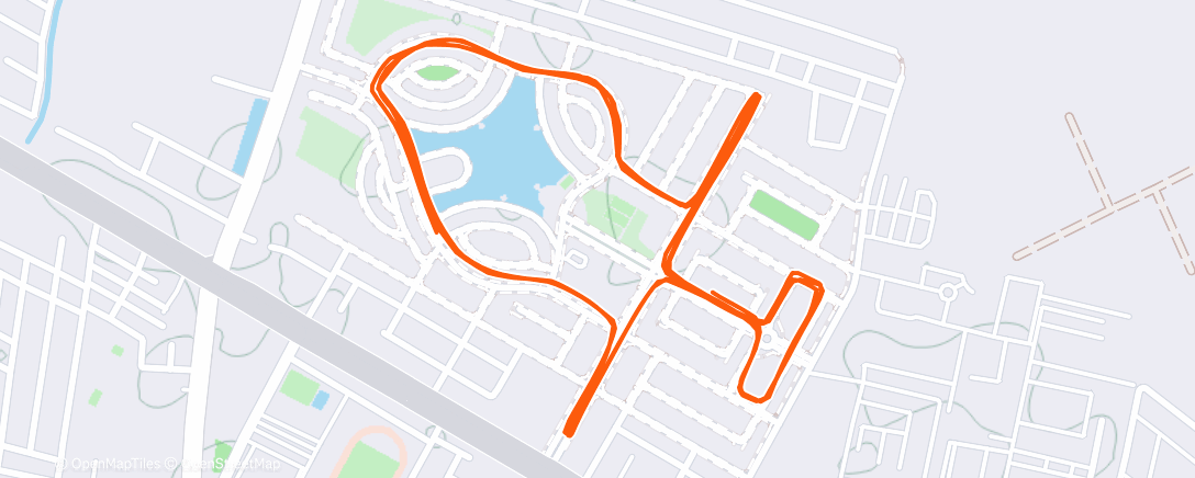 Карта физической активности (Evening Run)