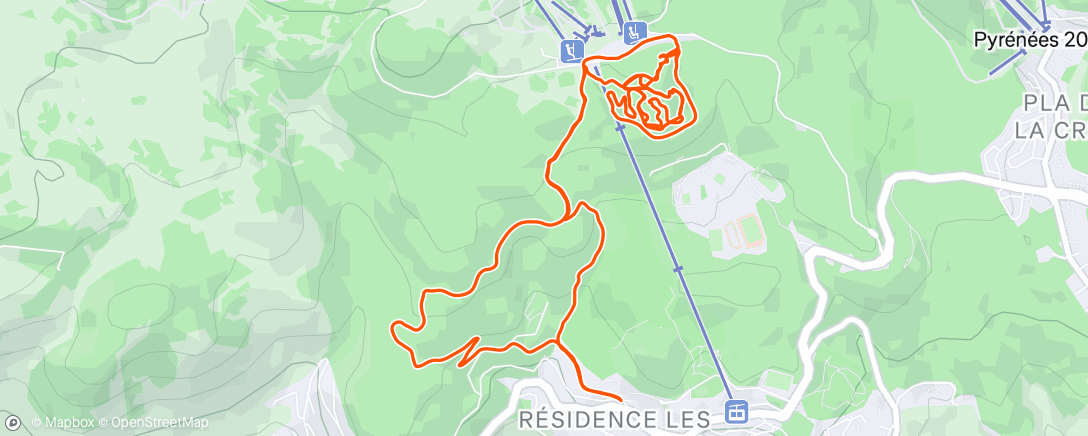 Map of the activity, Afternoon Mountain Bike Ride