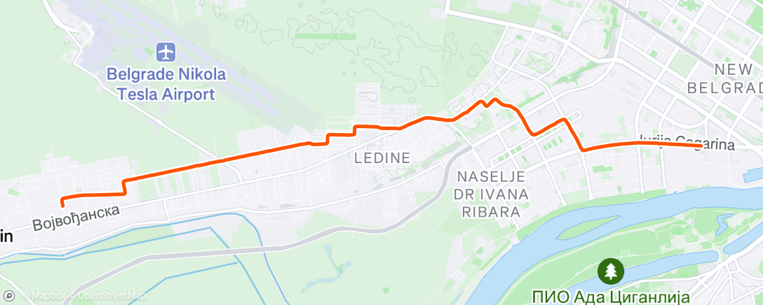 Map of the activity, Evening Activity