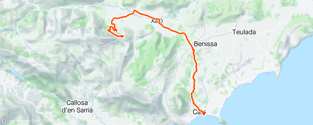 Map of the activity, J6 stage Col de Rates