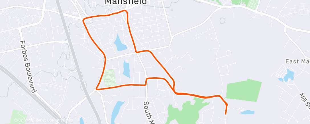 Map of the activity, Morning Run
