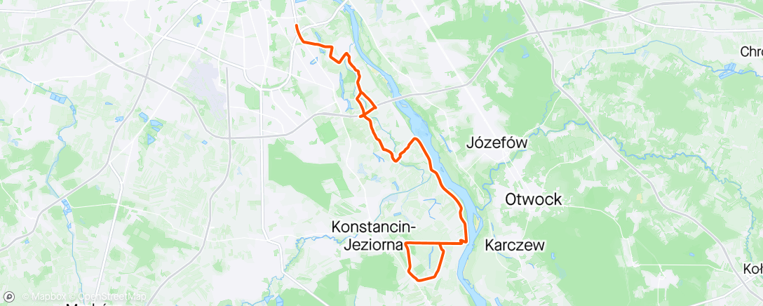 Mappa dell'attività ... do Slomczyn przez Gassy, Cieciszew