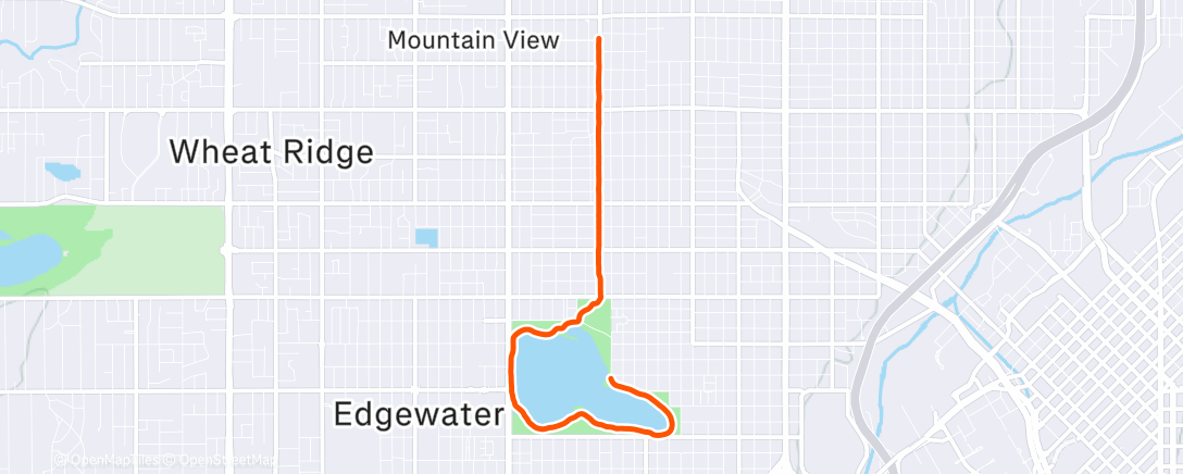 Map of the activity, Lunch Run