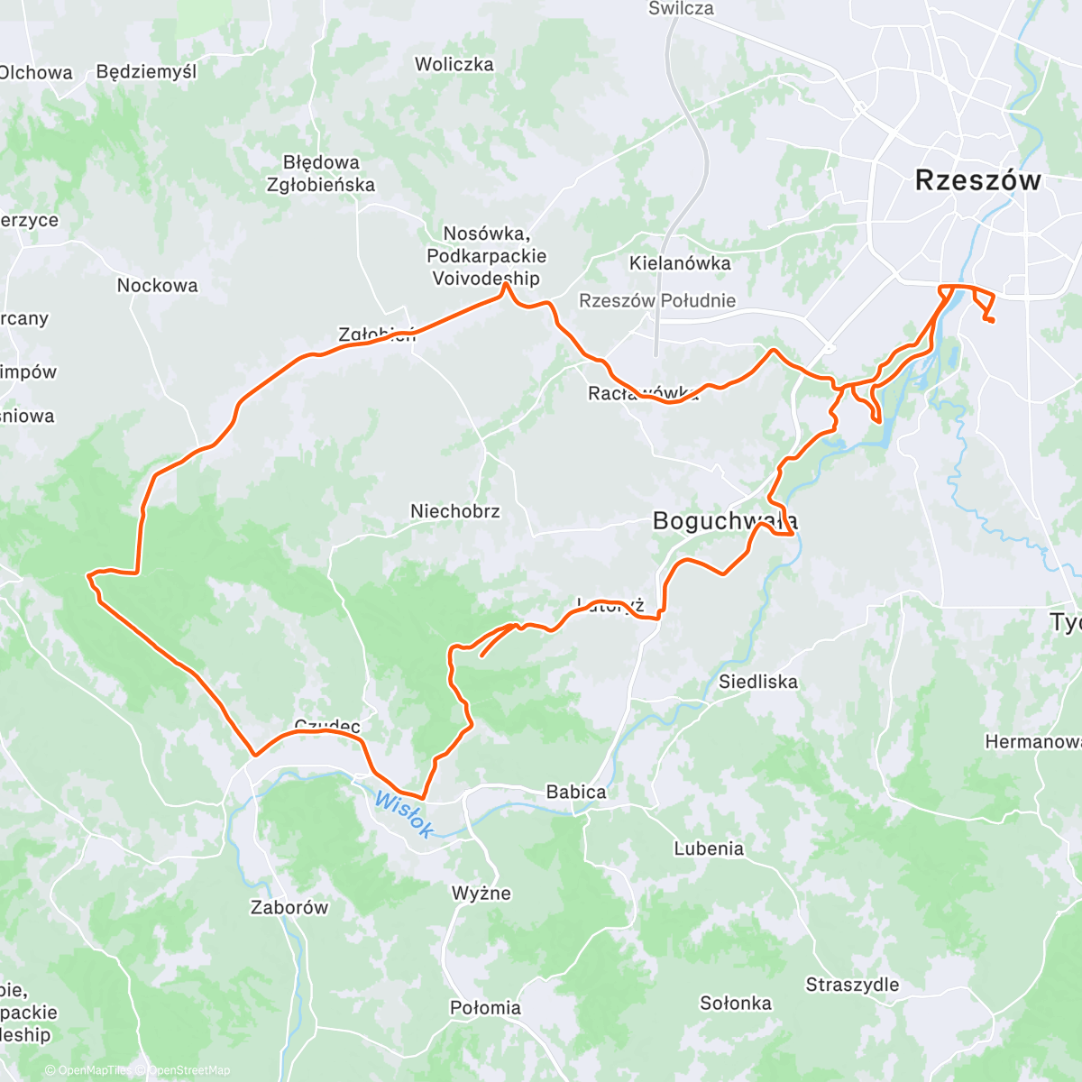 Map of the activity, Festyn Raphp50 ukończon