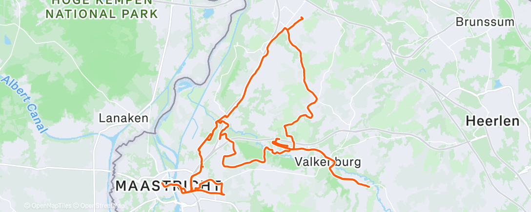 Map of the activity, Ochtendrit op gravelbike