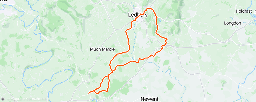 Map of the activity, Eastnor loop