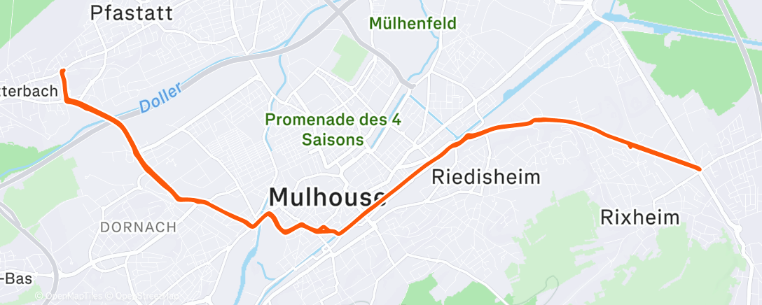 Map of the activity, Velotaf#73🌃🔦>☁️>🔦🌃