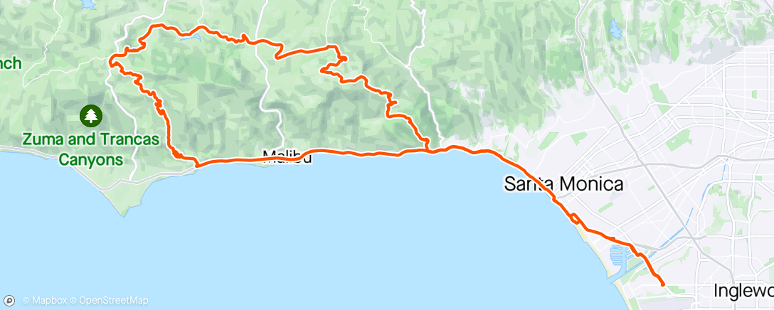 Map of the activity, Latigo/Tuna