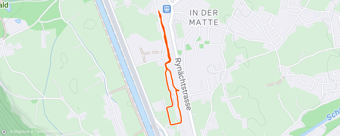 Map of the activity, Dog Walk