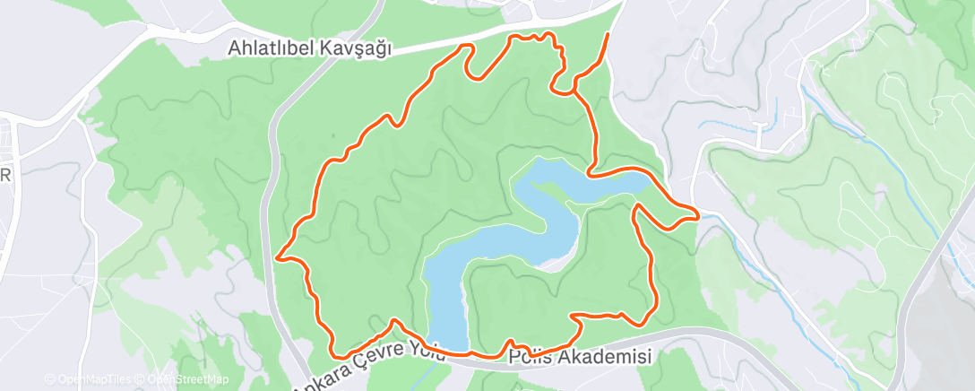 Map of the activity, Morning Trail Run