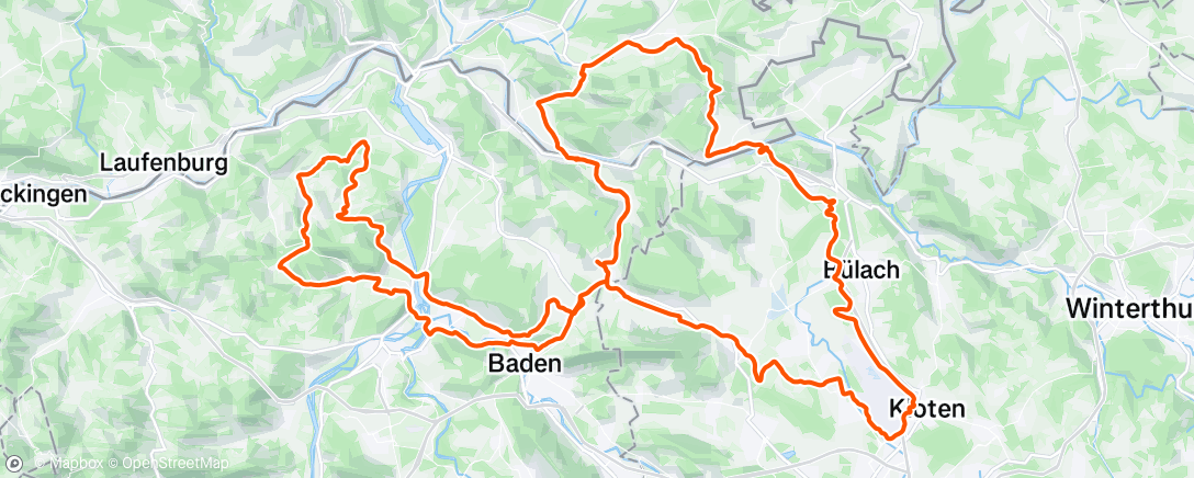 Map of the activity, Morning Ride