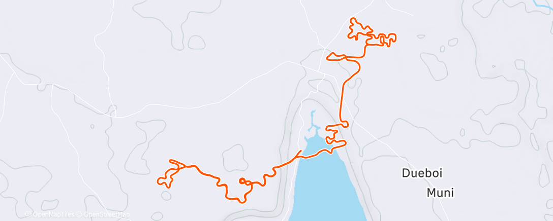 Map of the activity, Zwift - Intervals