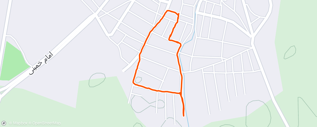 Map of the activity, پیاده روی
