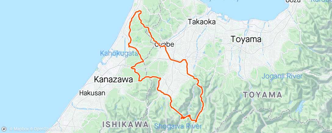 Карта физической активности (石川GW合宿)