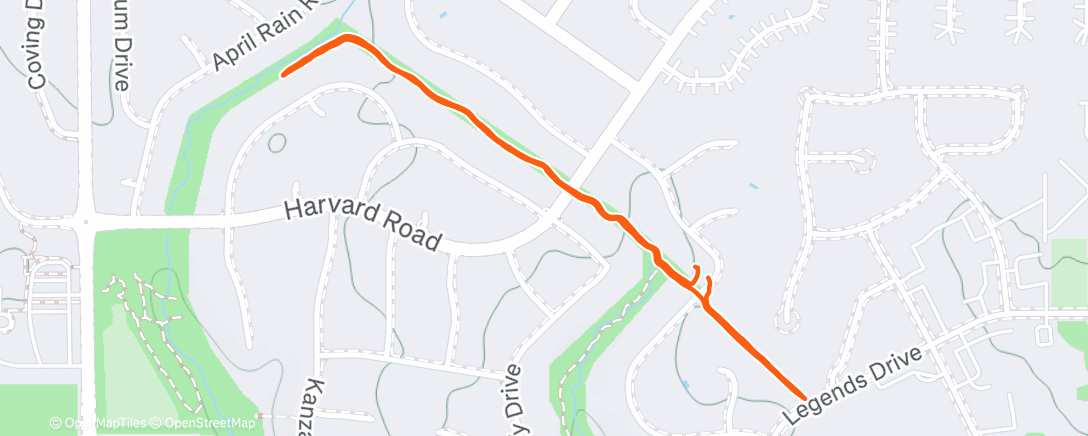 Map of the activity, Afternoon Walk