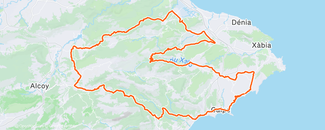 Map of the activity, Radfahren