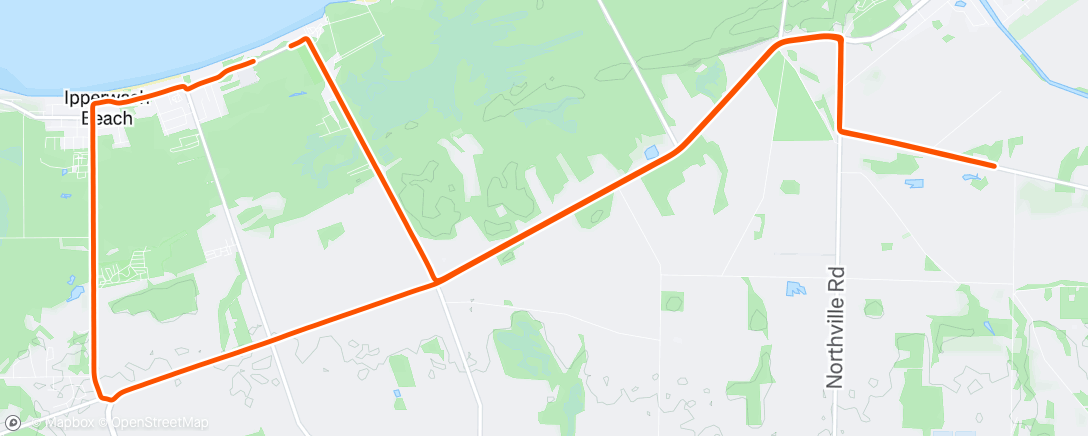 Map of the activity, Morning Ride