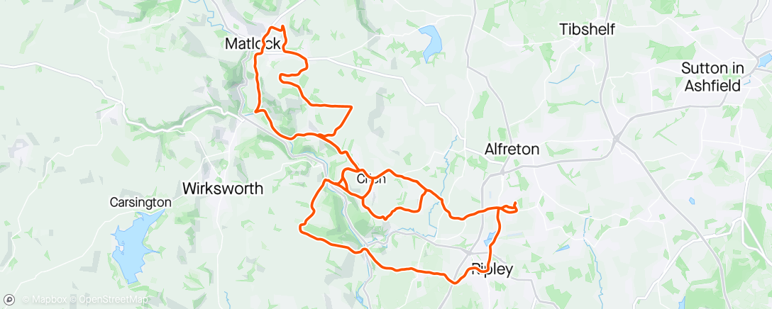 Map of the activity, Beasted by the beasts route plus hinderstitch🥵