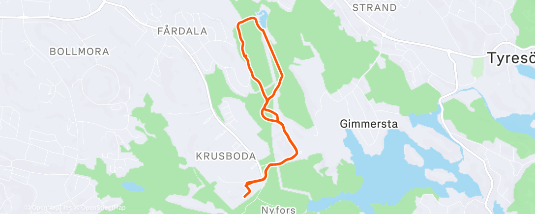 Map of the activity, Lunch Walk