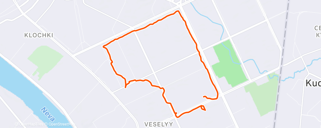 Карта физической активности (Afternoon Walk)