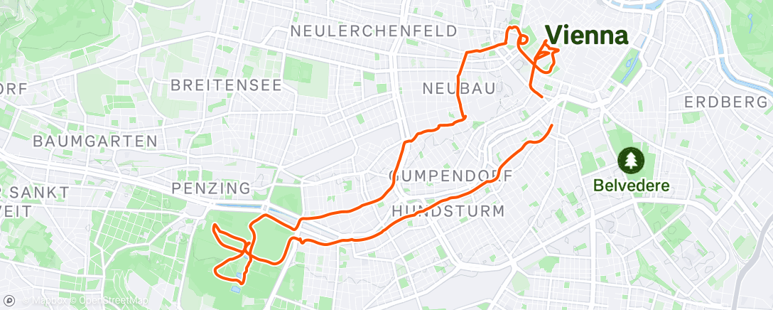 Map of the activity, Ochtendwandeling
