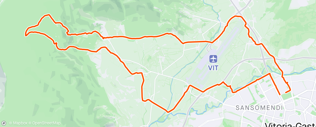 Map of the activity, Probando la bici tras el taller por Badaia y conociendo la Cueva de los Goros