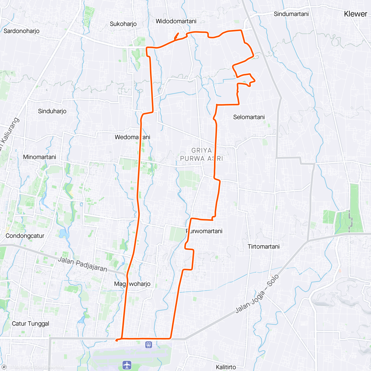 Map of the activity, MTB Ride