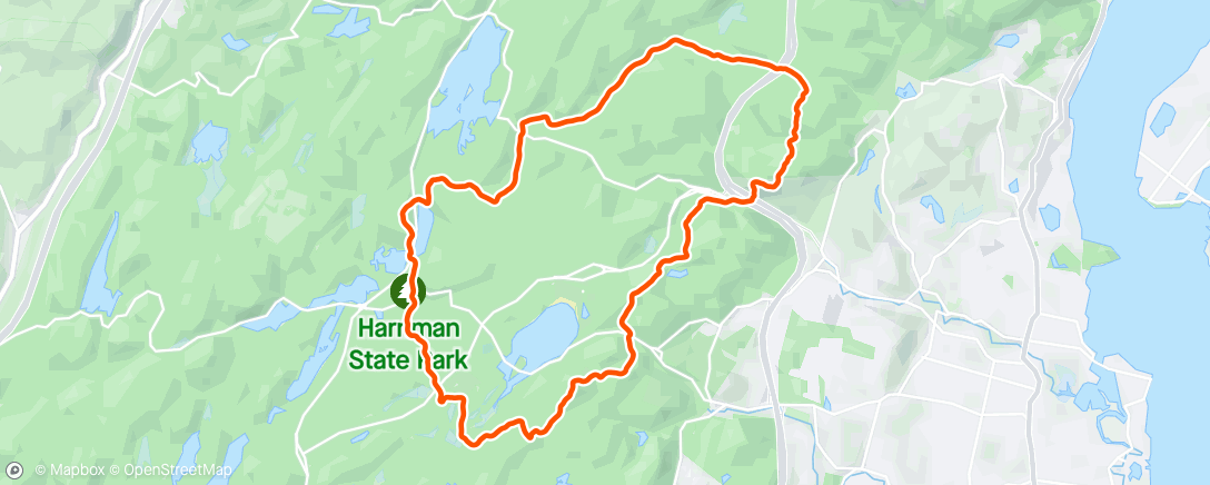 Map of the activity, Harriman—Long Path-SBM-Red Cross