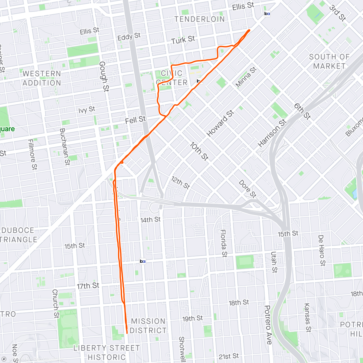 Map of the activity, Fast boi creepin in the mission