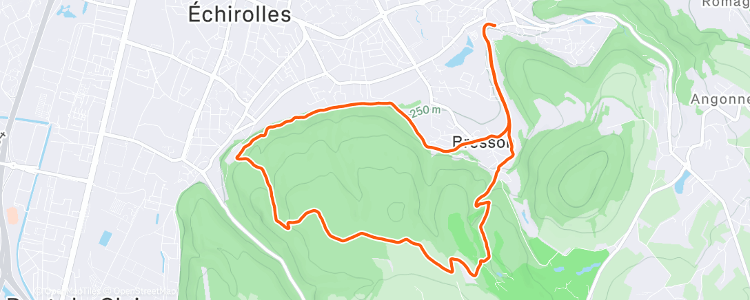 Map of the activity, Singin’ in the rain 🌧️