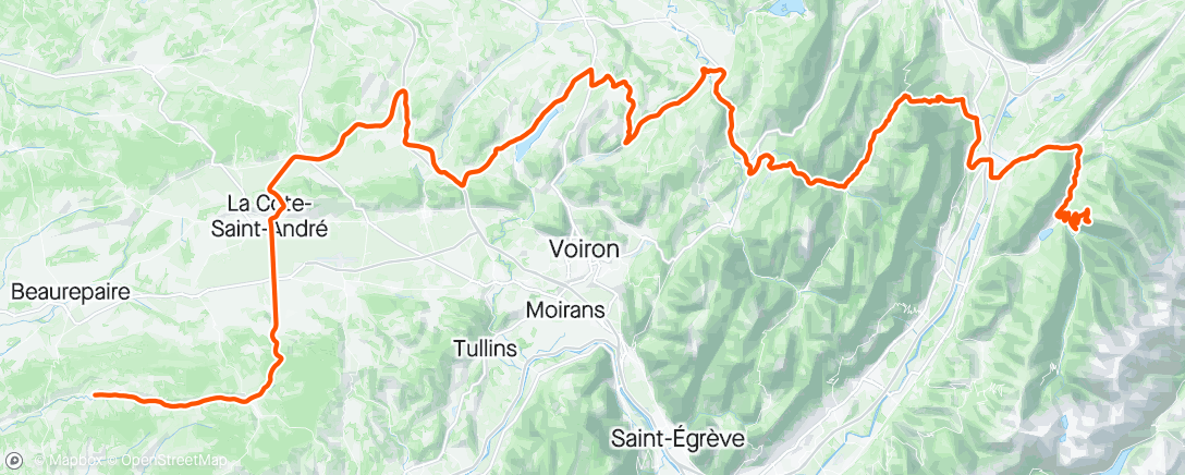 Map of the activity, Dauphine stage 6