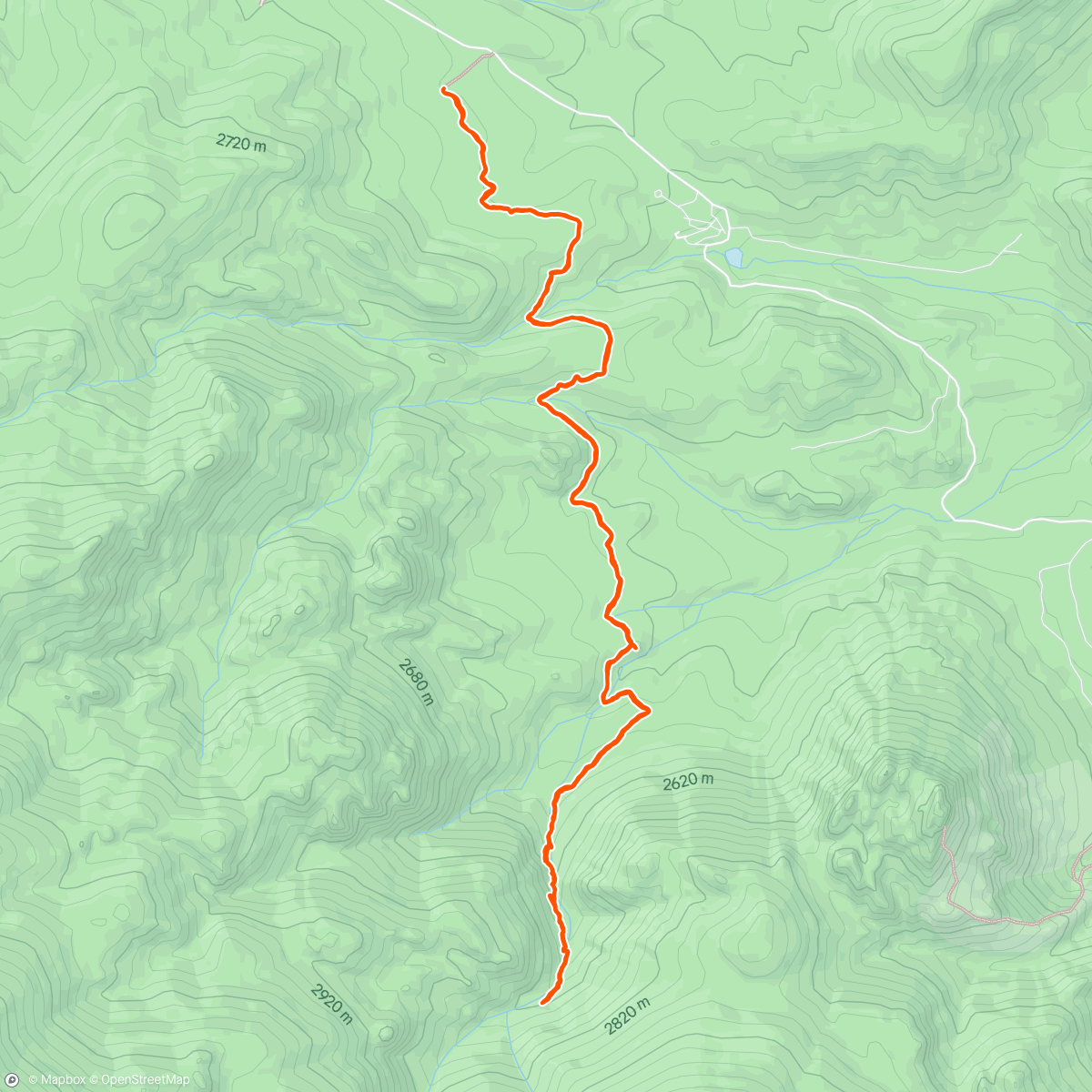 Map of the activity, Rolling Creek trail