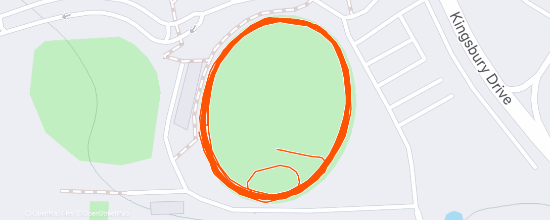 Map of the activity, Afternoon Run