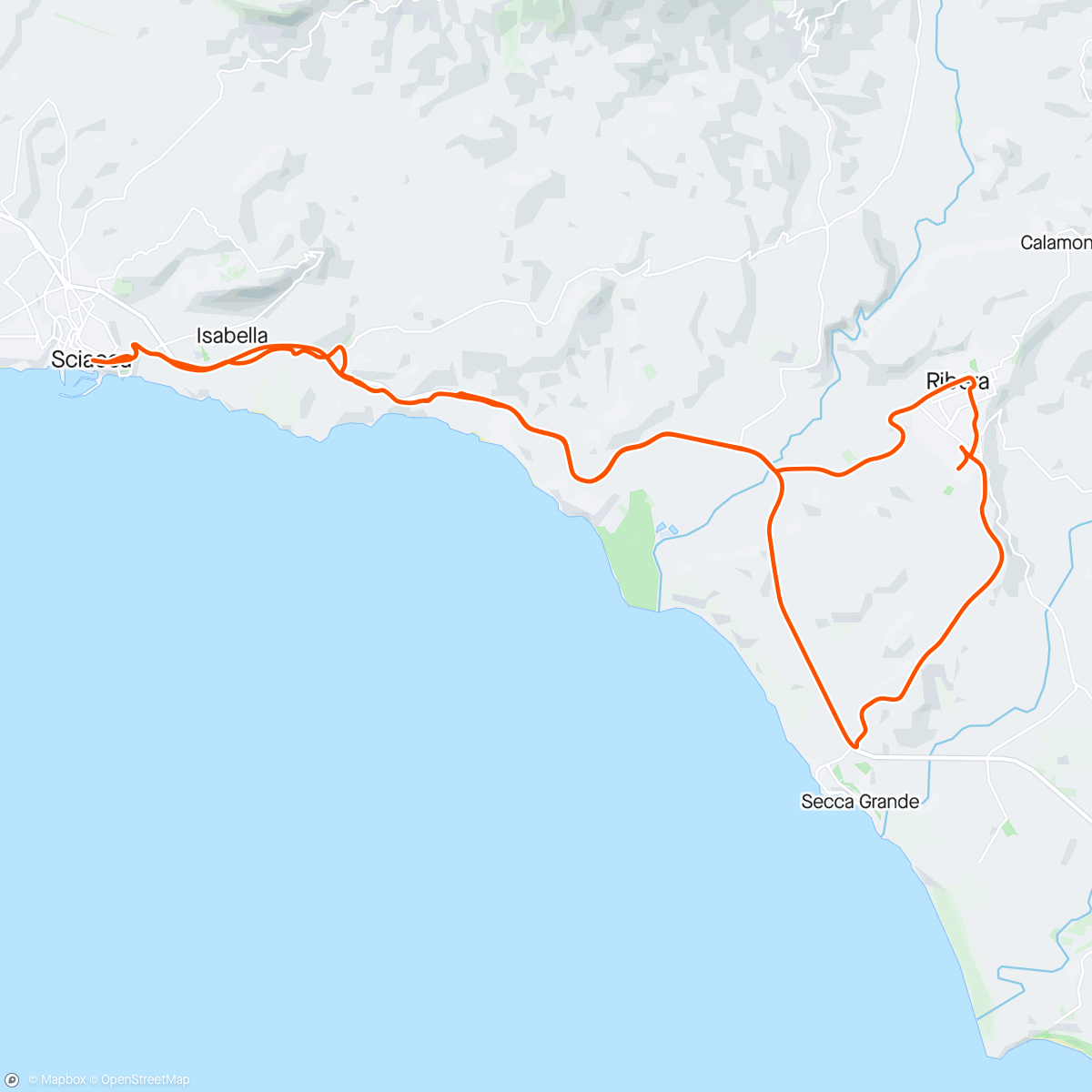 Mapa de la actividad (Giro mattutino)