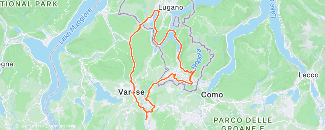 Карта физической активности (Pedalata mattutina)