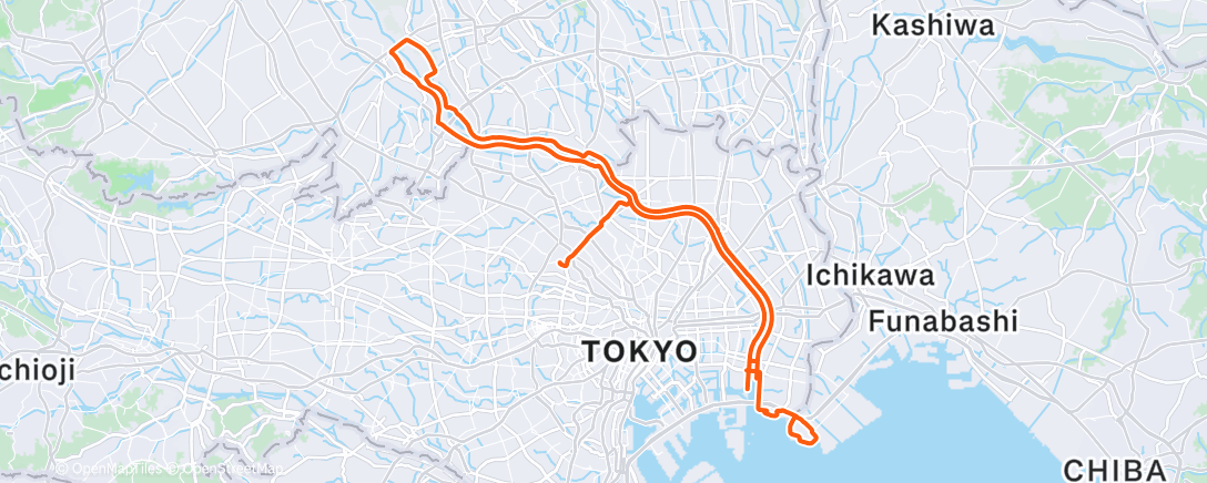 Карта физической активности (Morning Ride)