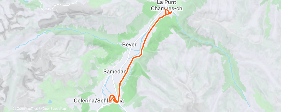 Map of the activity, Ski Nordisch am Morgen