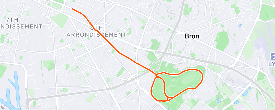 Map of the activity, Morning Ride