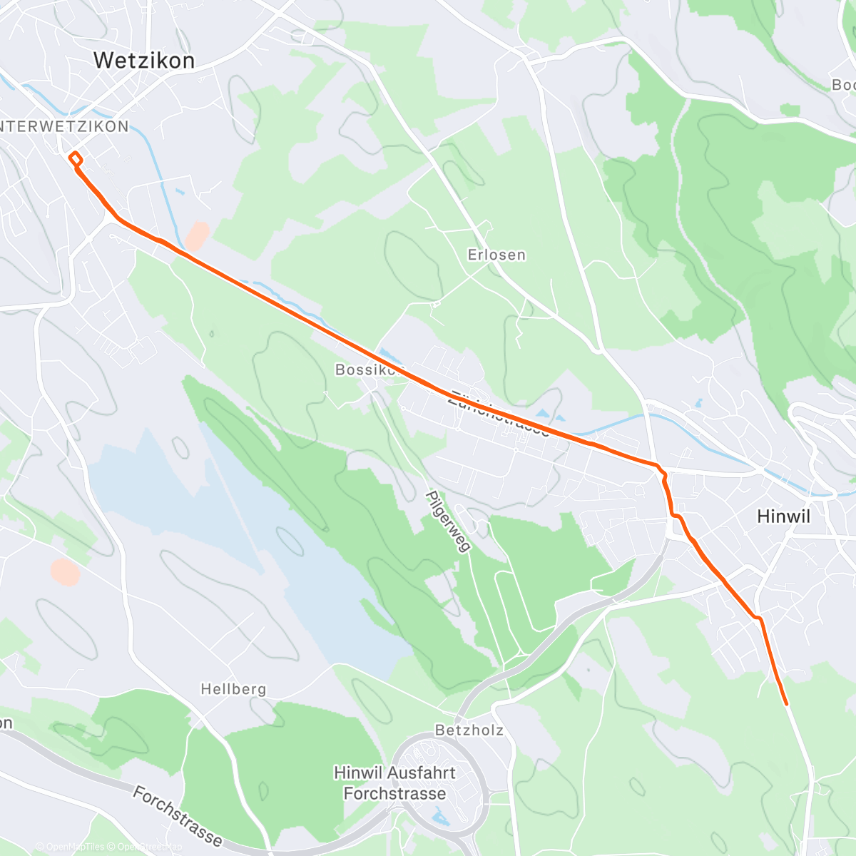 Map of the activity, Sun run