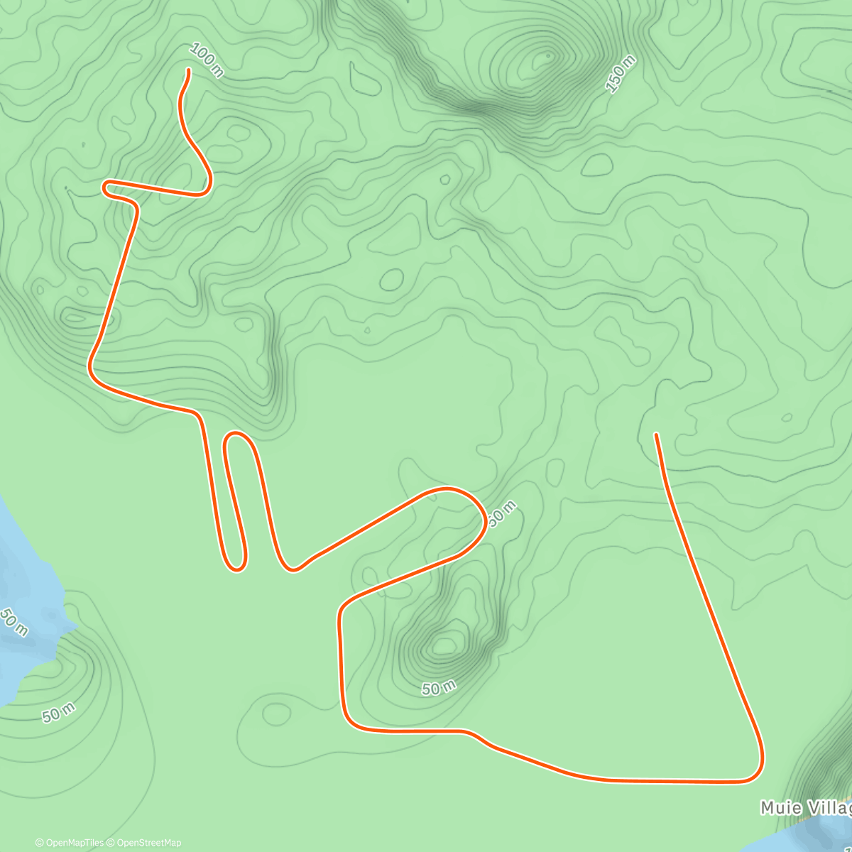 Map of the activity, Zwift